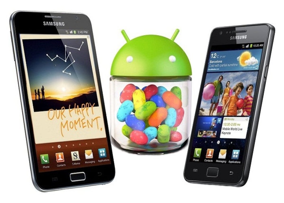 Galaxy S II y Galaxy Note actualizarán a Jelly Bean