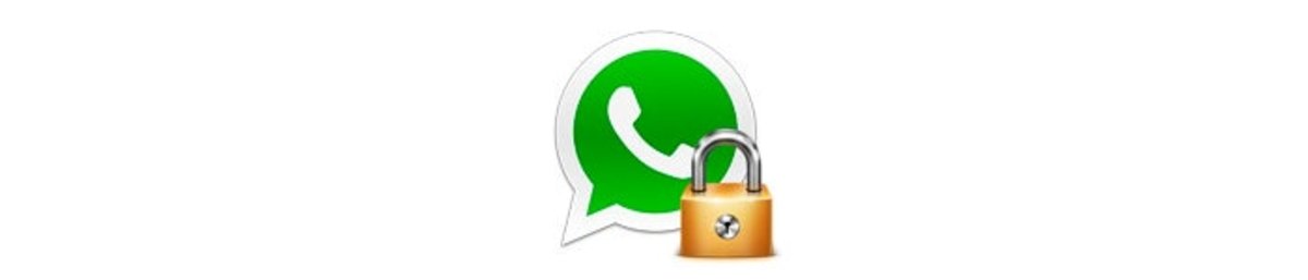 Foto logo WhatsApp con candado