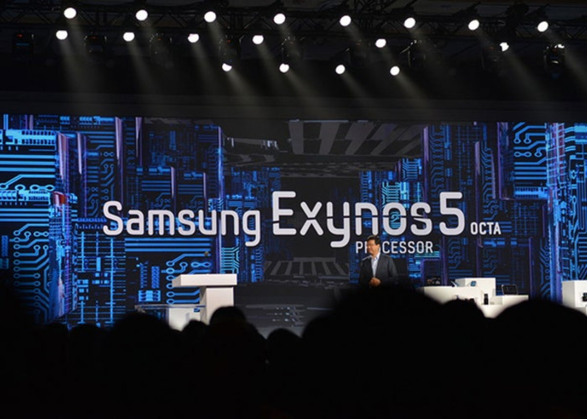 Foto de la presentación del nuevo Exynos 5 con 8 cores