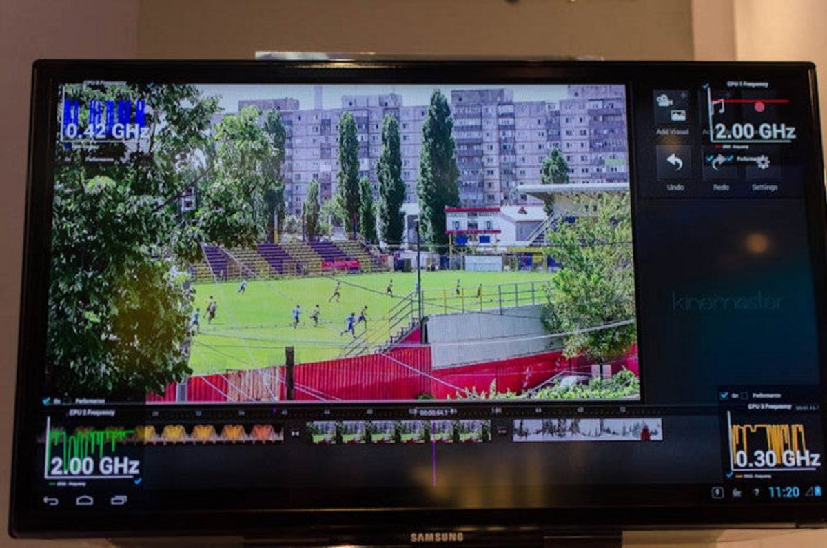 Demo técnica mostrando el escalado de frecuencia del Snapdragon 800