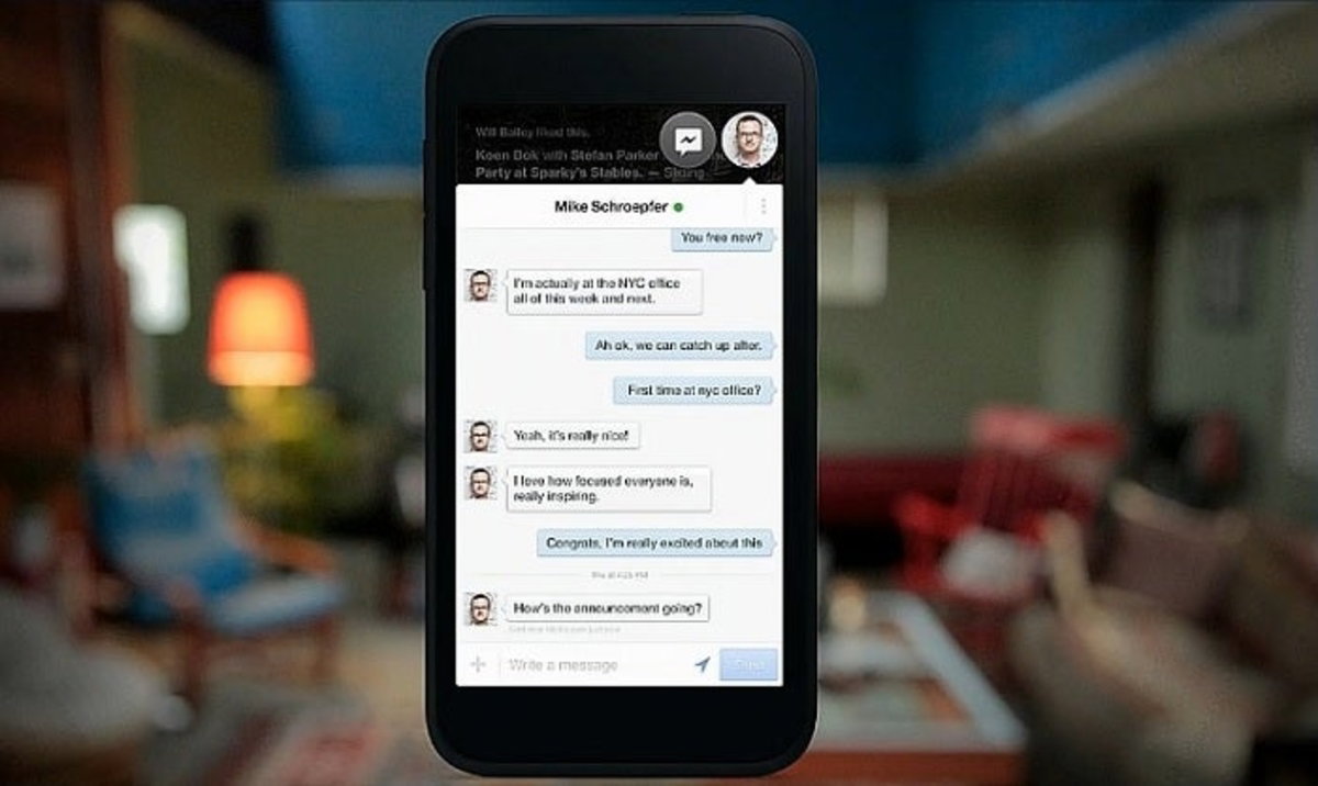 Captura de Facebook Home